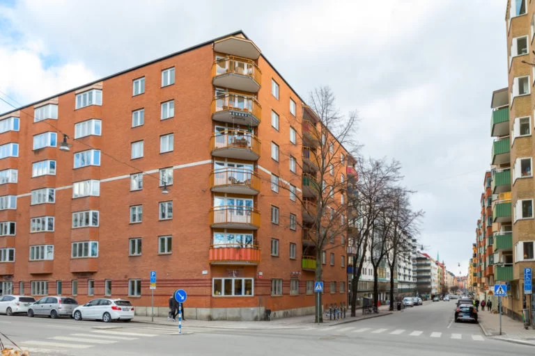 Slipat Marmorgolv BRF. Solna Hagalund
