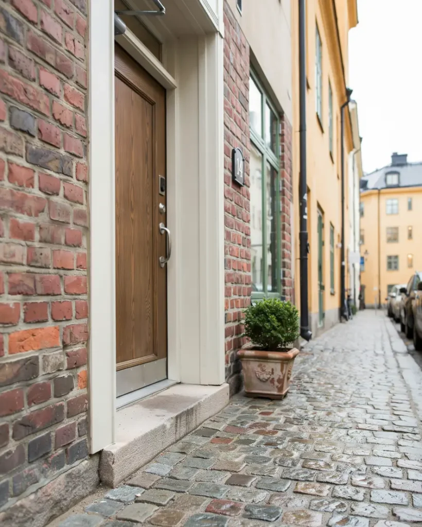 byte av entr parti och justering av d rrst ngare p s dermalm